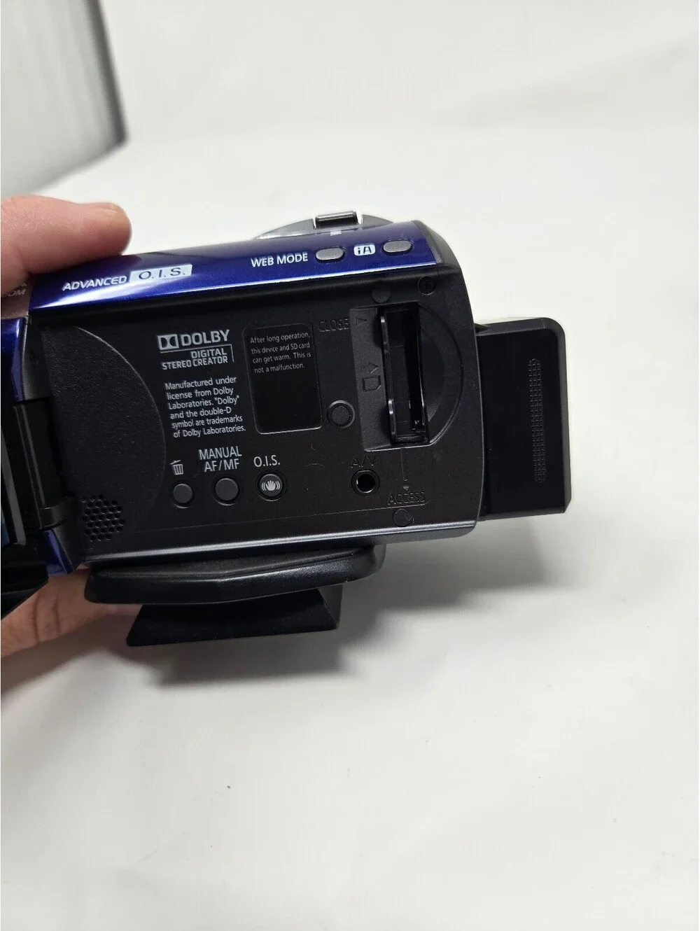 Panasonic SDR-H80 Blue Digital Camcorder | 60GB HDD, 70x Optical Zoom, Tested